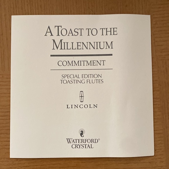 Waterford Crystal  Special Edition Toasting Flute Pair - Picture 6 of 10